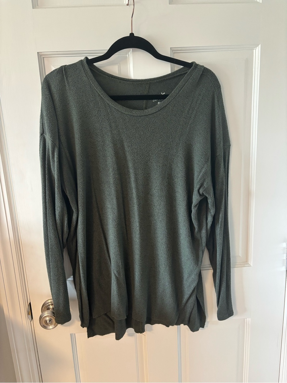 American Eagle Outfitters Olive Green Long Sleeve Top